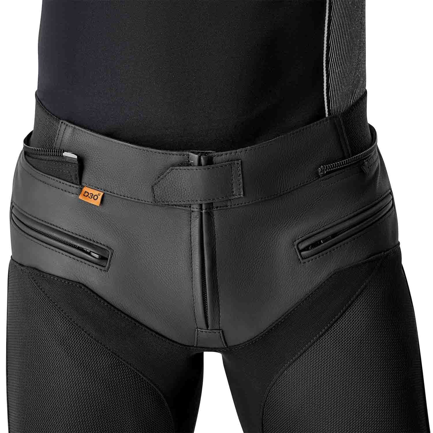 RST Moto Men's S1 D3O Mesh Leather Motorcycle Pants