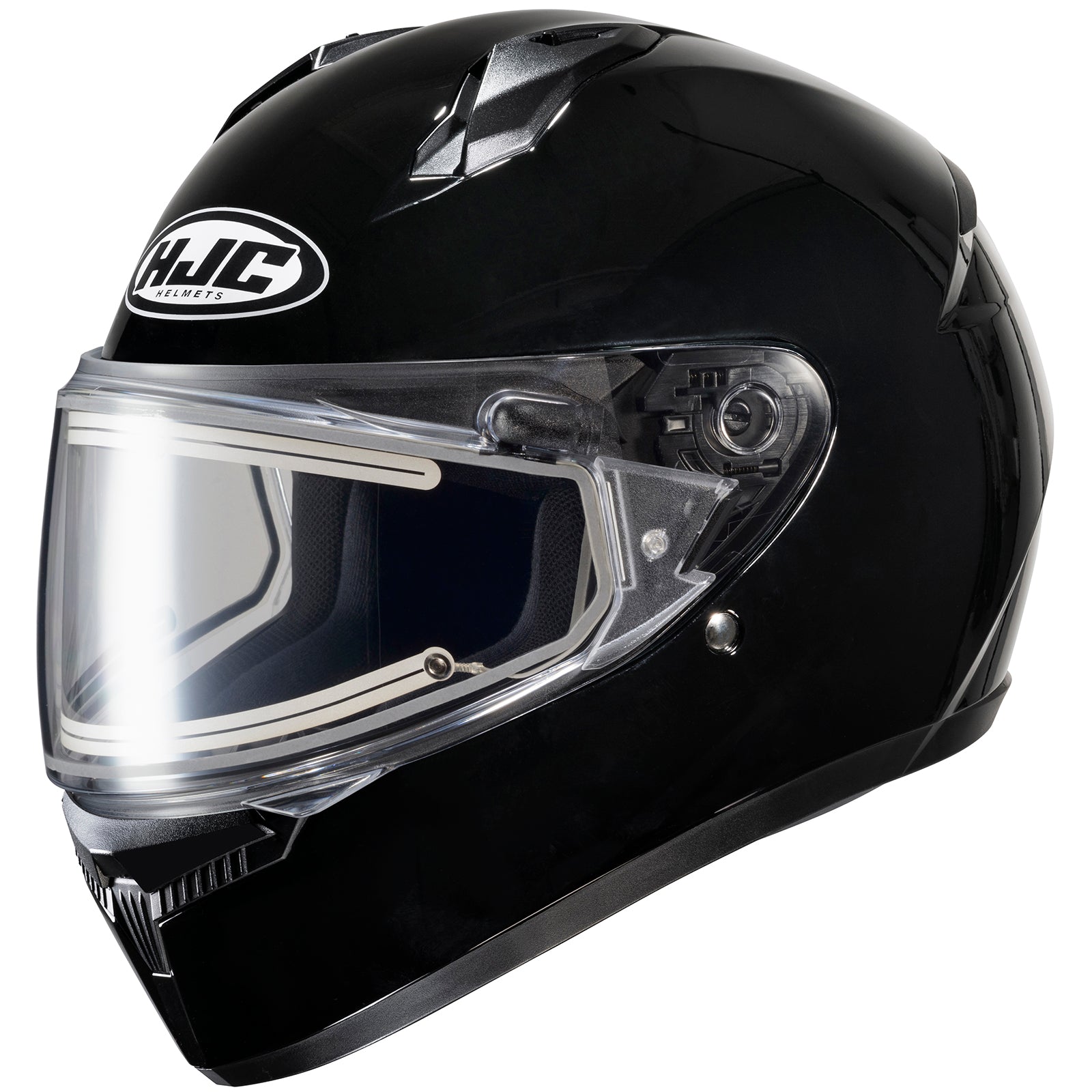 HJC C10 Snow Solid Full Face Motorcycle Helmet w/ Electric Shield