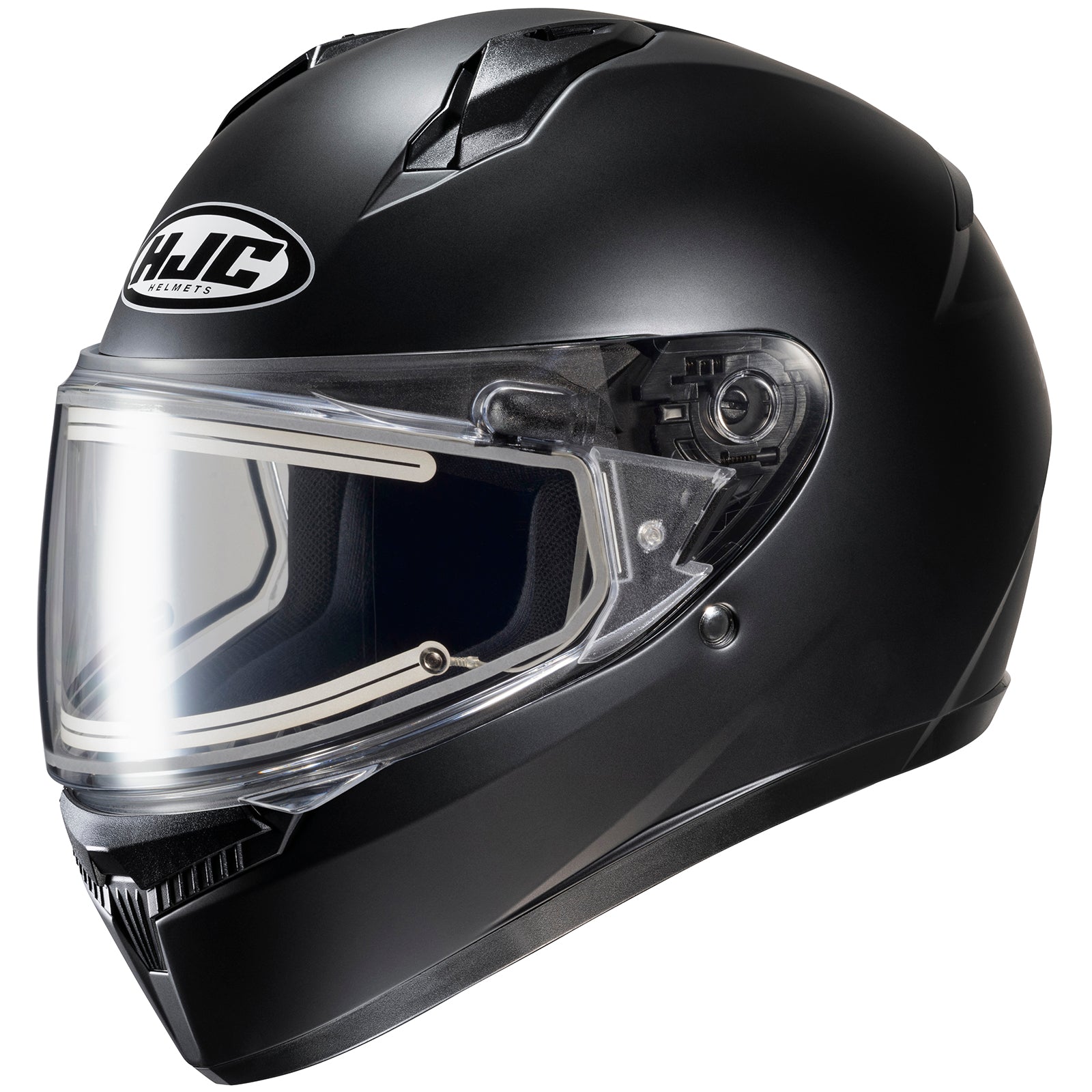 HJC C10 Snow Solid Full Face Motorcycle Helmet w/ Electric Shield