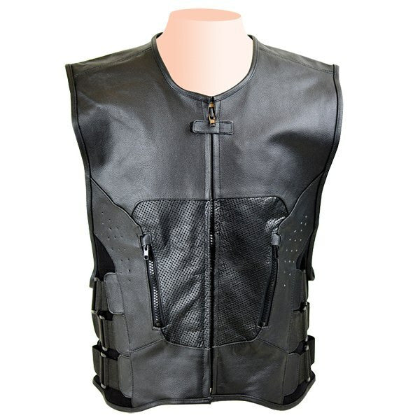 Motorcycle Apparel Jafrum Leather Vest Jafrum Men's Leather