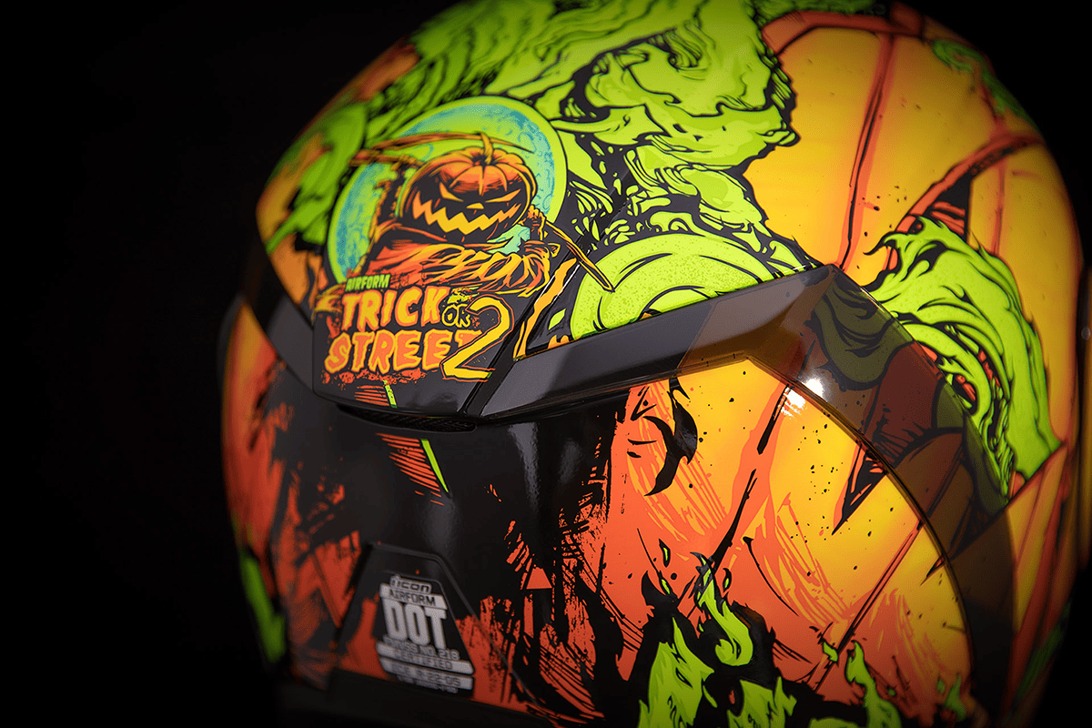 Icon Airform Trick or Street Full Face Motorcycle Helmet