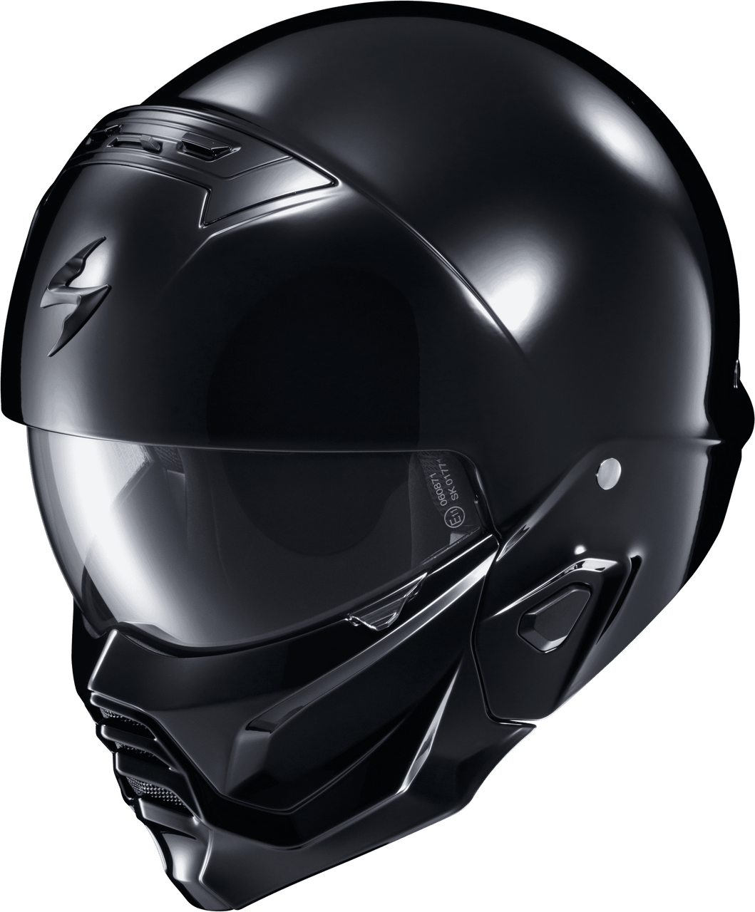 Scorpion-EXO-Covert-2-Solid-Open-Face-Motorcycle-Helmet-Gloss-Black-side-view