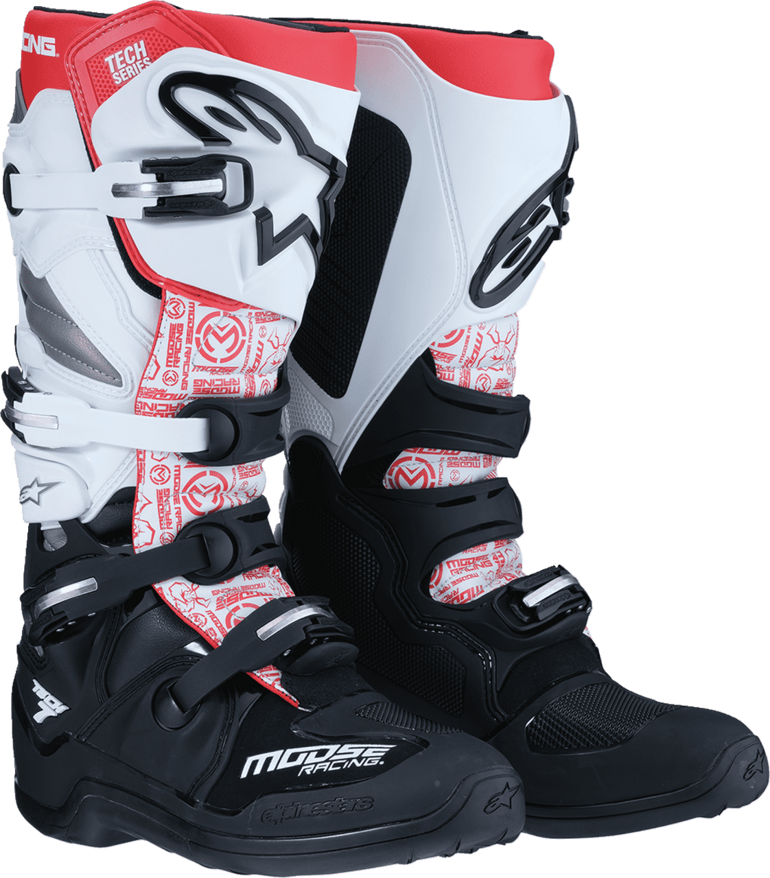 Moose Racing Tech 7 Motorcycle Boots - Team Motorcycle display picture 1
