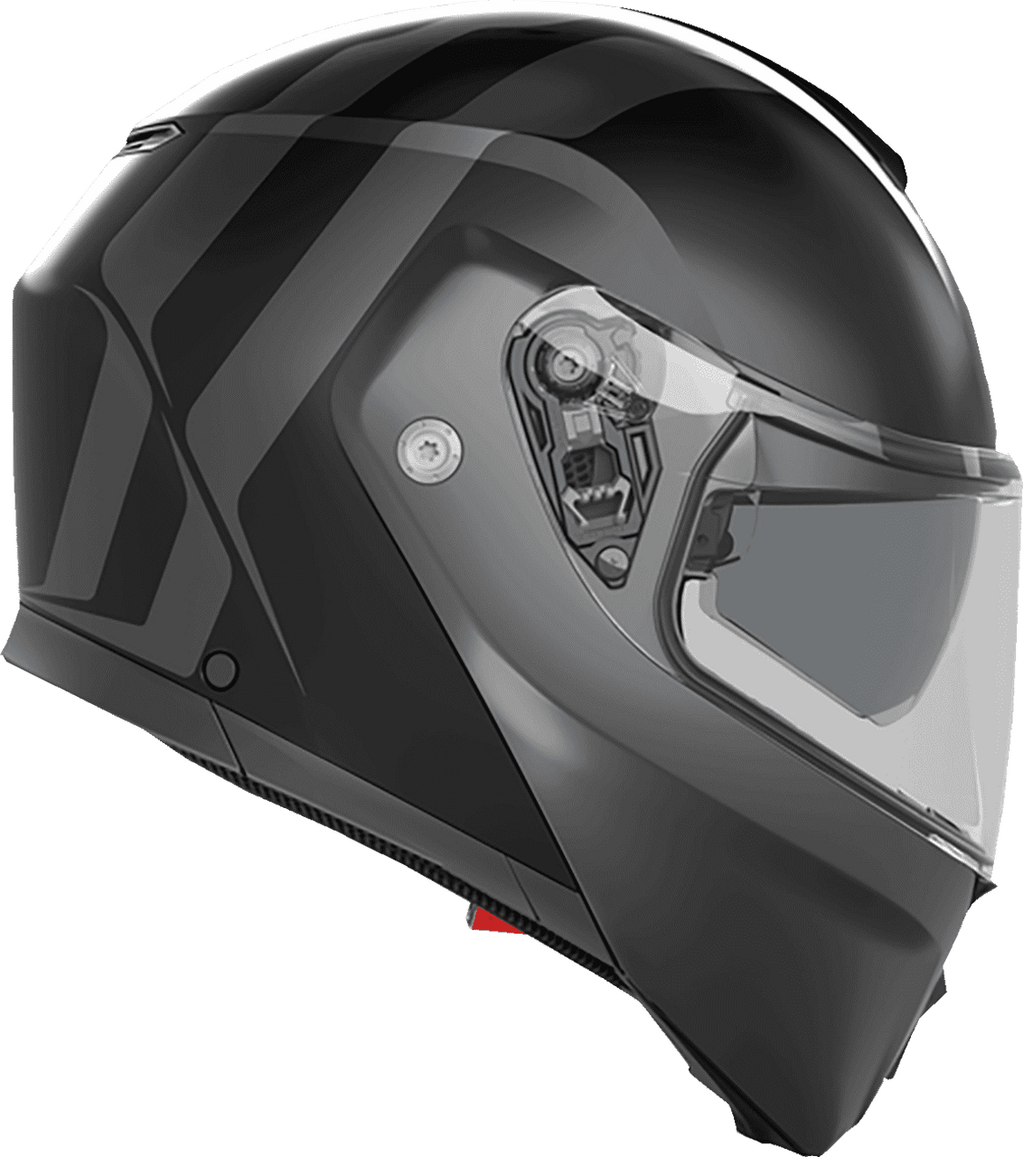 AGV-Resia-Street-Modular-Motorcycle-Helmet-Matte-Black-Grey-side-view