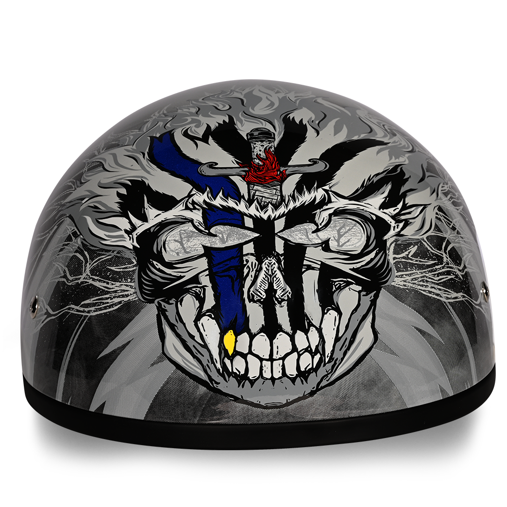 Daytona Skull Cap Thunder Half Face Motorcycle Helmet Daytona Skull Cap Thunder Half Face Motorcycle Helmet