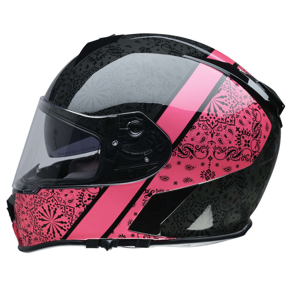 Z1R, Z1R Warrant Helmet PAC Pink XL by Z1R – Polycarbonate Shell with Sun Visor and Ventilation