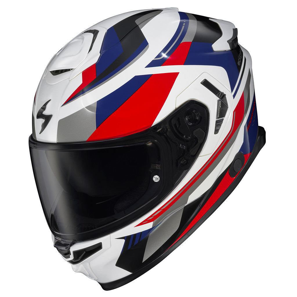 Scorpion-Exo-Apex-Eclipse-Lunar-Full-Face-Motorcycle-Helmet-White-Red-Blue-Dark-Smoke