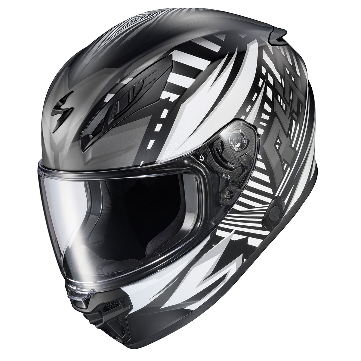 Scorpion-EXO-R430-Head-Trip-Full-Face-Motorcycle-Helmet-Grey-Front-Side