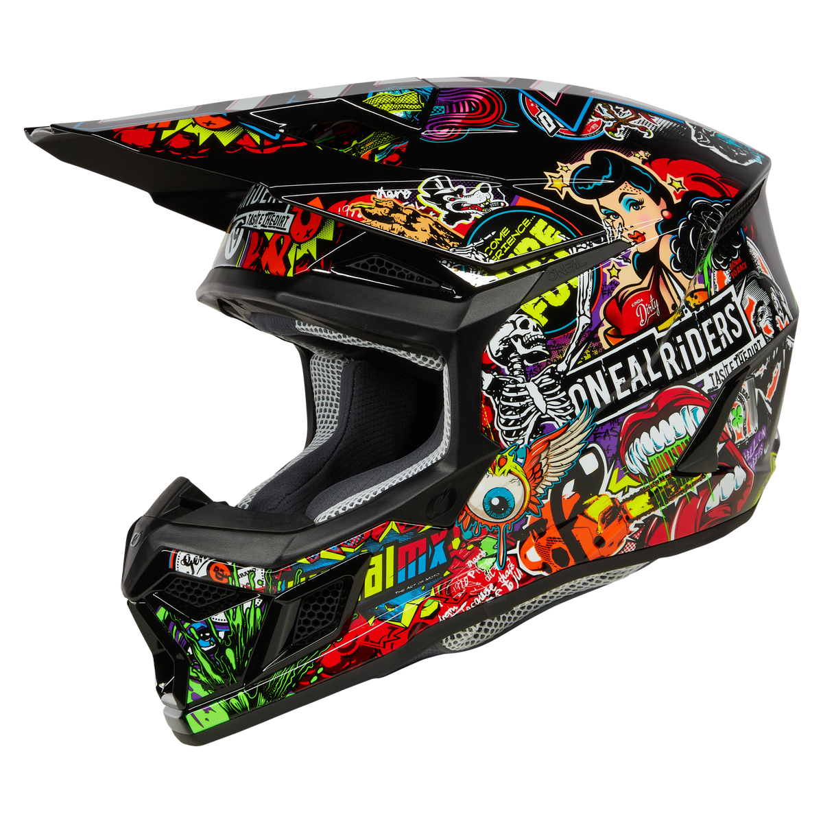 O'Neal 3 SRS Crank MX Motorcycle Helmet