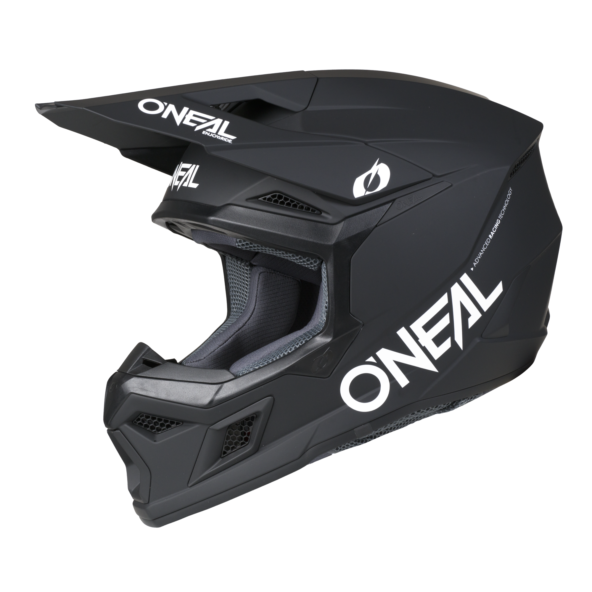 O'Neal 3 SRS Classic Black MX Motorcycle Helmet | Team Motorcycle