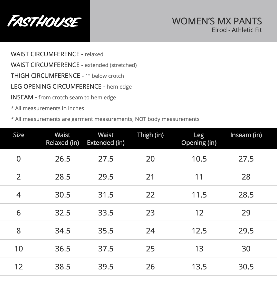 Fasthouse Women's Elrod Storm MX Motorcycle Riding Pants