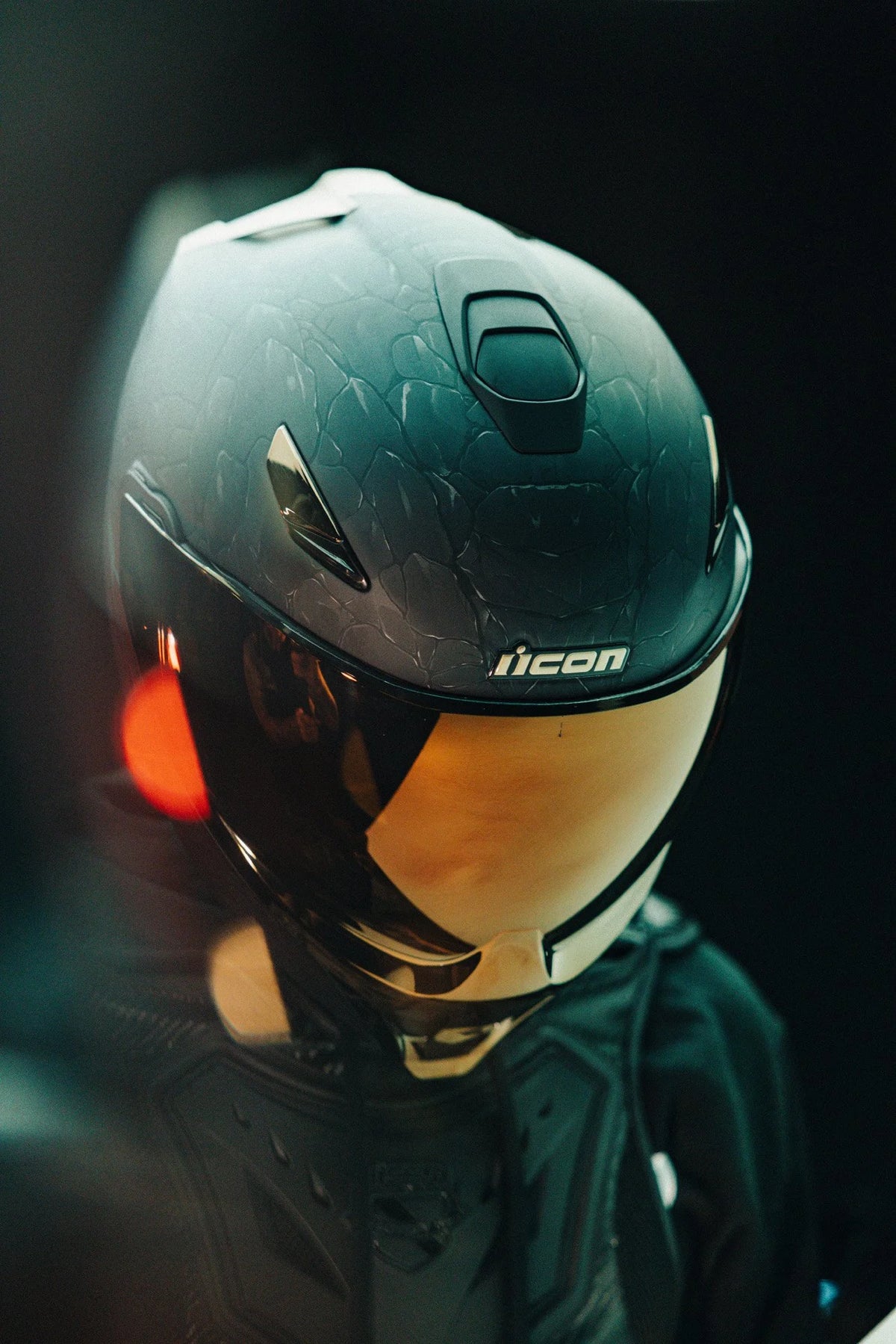 Icon Threshold Nocturnal 2 Modular Motorcycle Helmet
