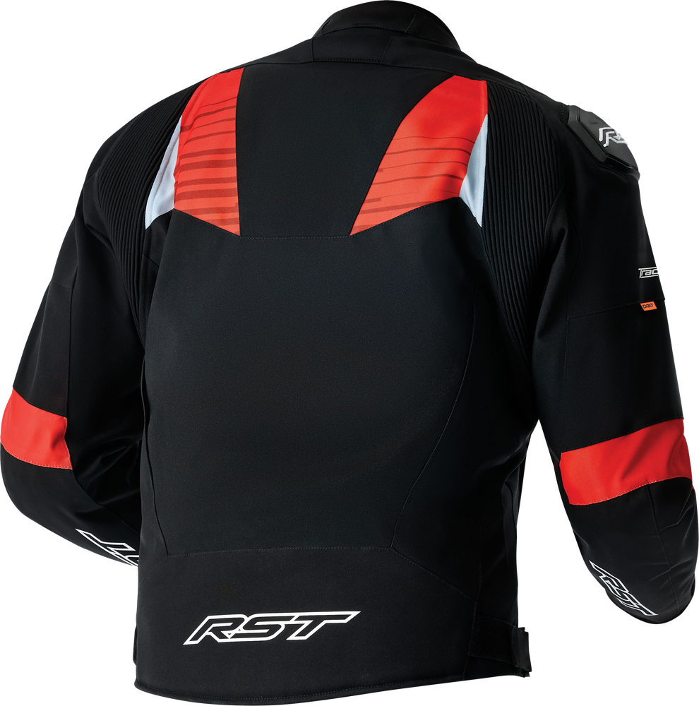 RST Moto Men's Tractech Evo D3O Textile Motorcycle Jacket - Black/Red