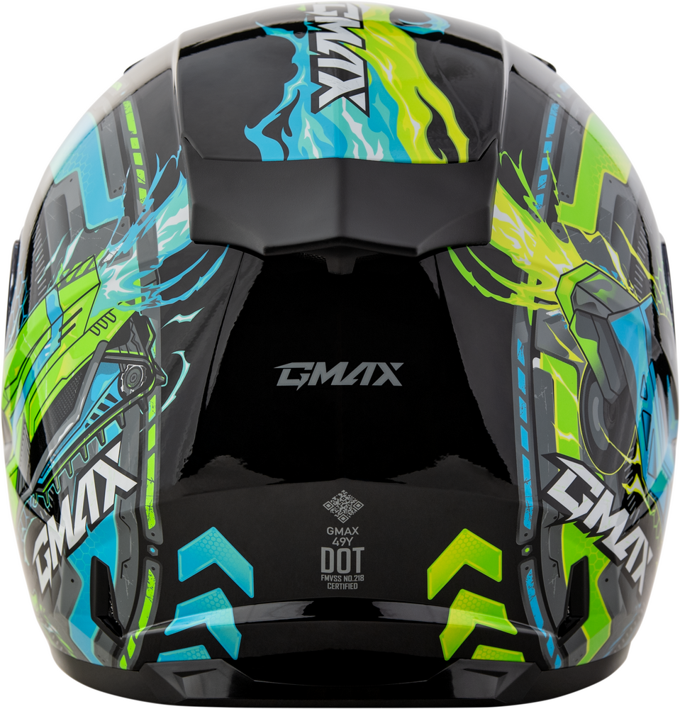 Gmax GM-49Y Youth Charge Full Face Motorcycle Helmet
