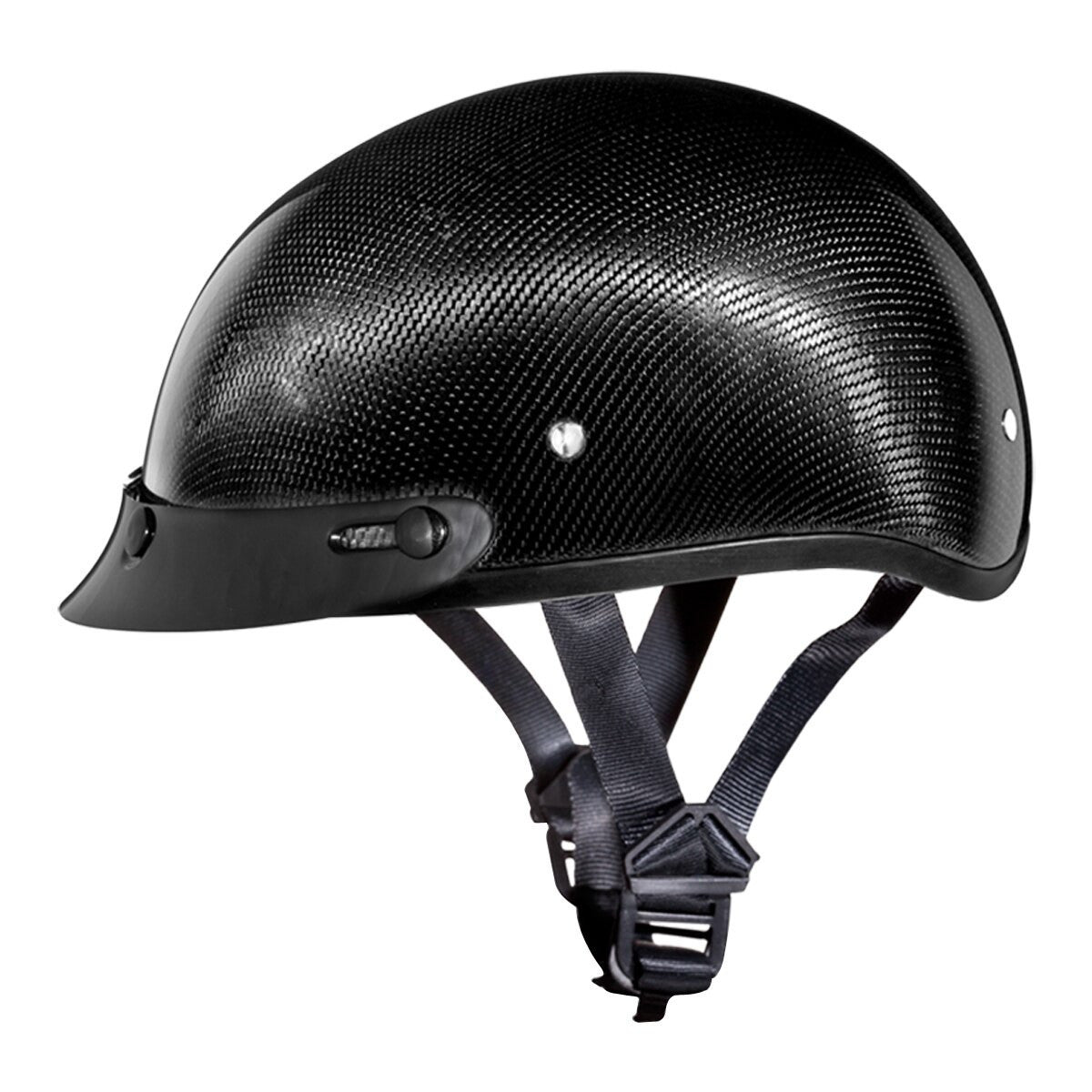 Daytona Skull Cap Helmet Grey Carbon Fiber L for Men Daytona Skull Cap Helmet Grey Carbon Fiber L for Men