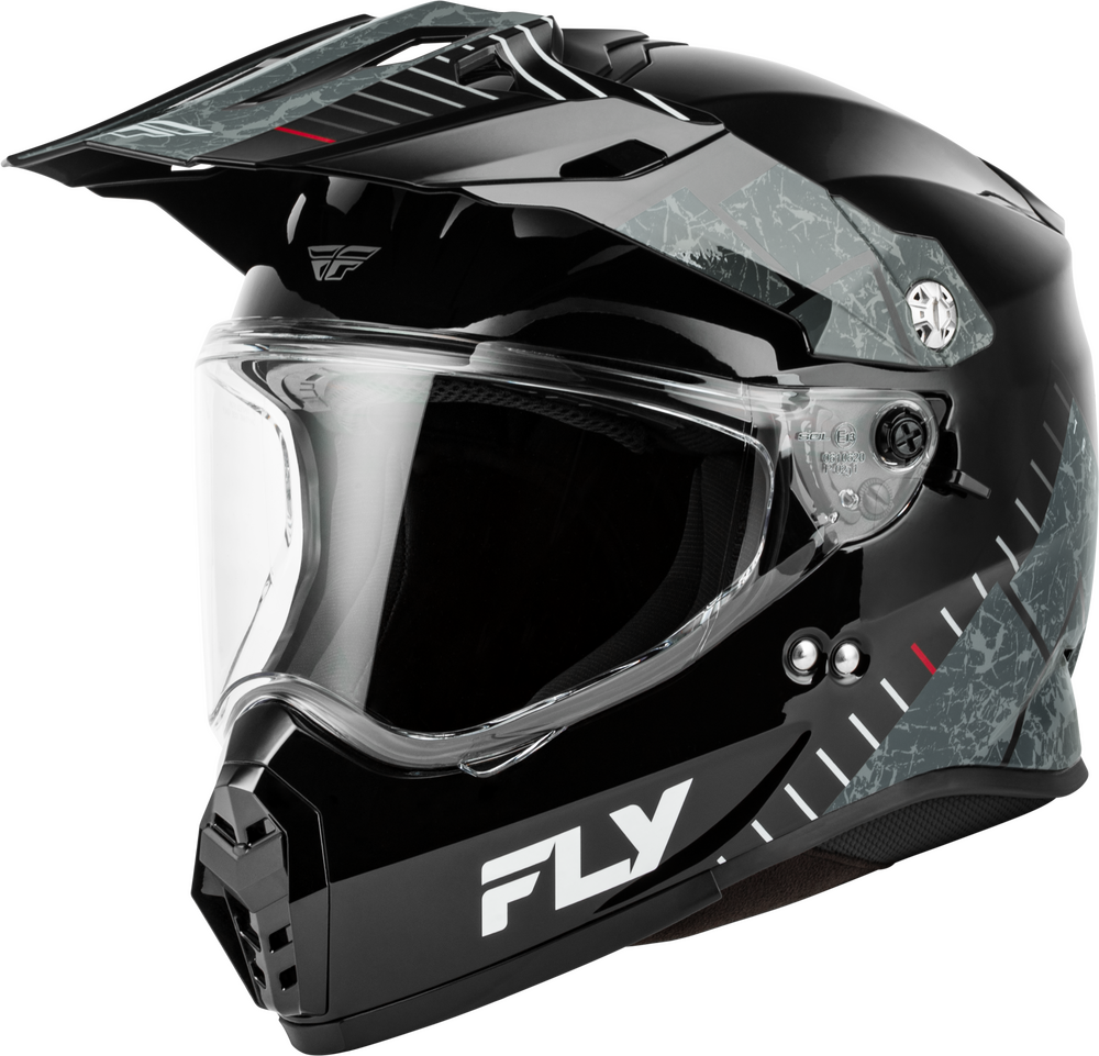 Fly Racing Trekker Granite Black Motorcycle Helmet