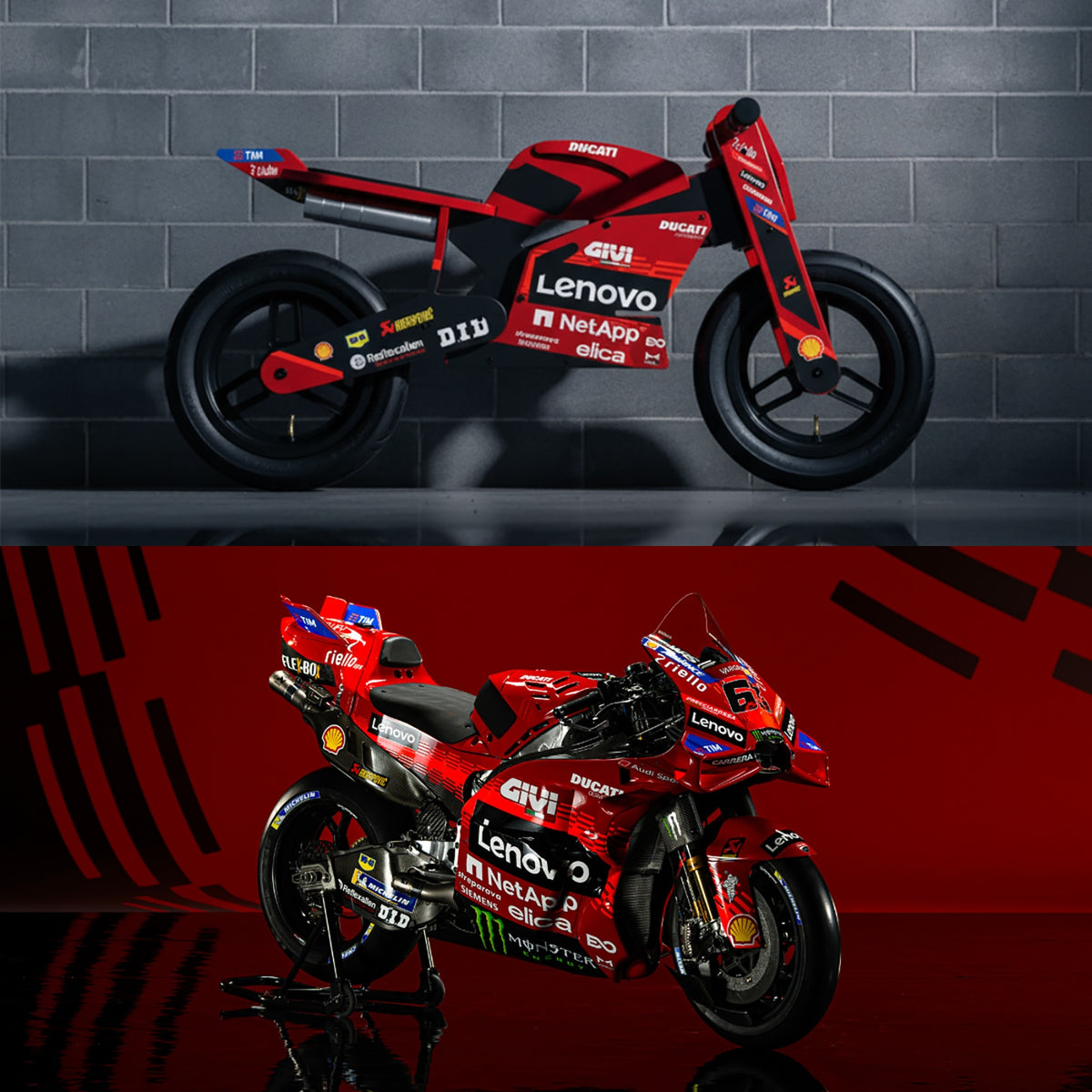 Kiddimoto Ducati Desmo GP25 Balance Bike For Kids