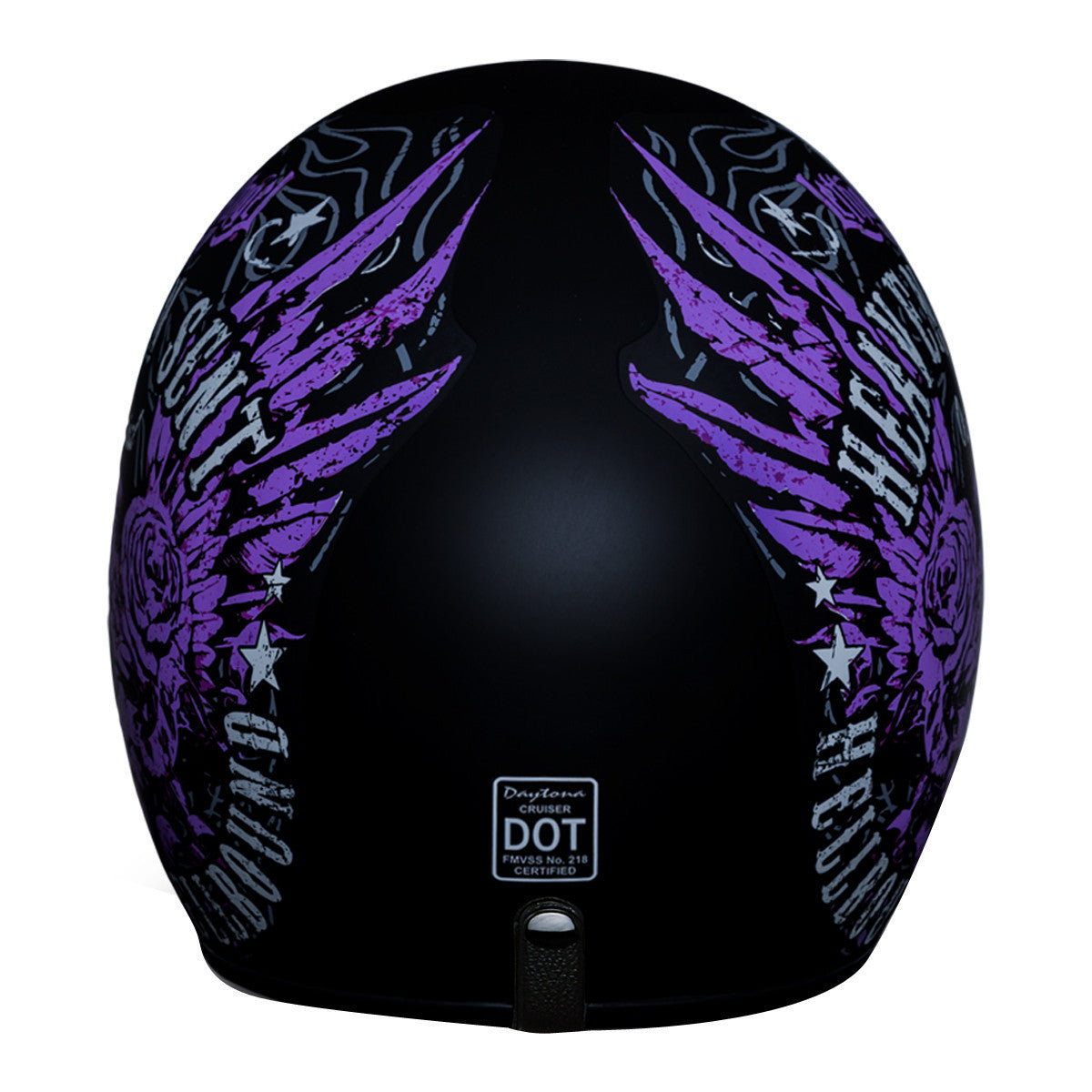 Daytona Cruiser Heaven Sent Helmet - Back View
