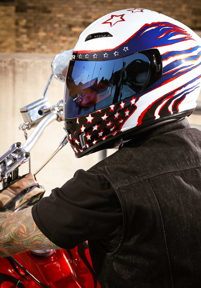 Z1R Jackal Patriot Full Face Motorcycle Helmet