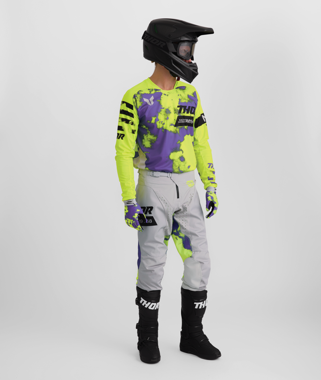 Thor Men's Launchmode Bleach MX Motorcycle Pants