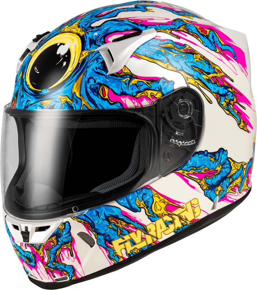 Fly Racing Revolt Space Creep Helmet Light Blue/White/Pink Xl Fly Racing Revolt Space Creep Helmet Light Blue/White/Pink Xl