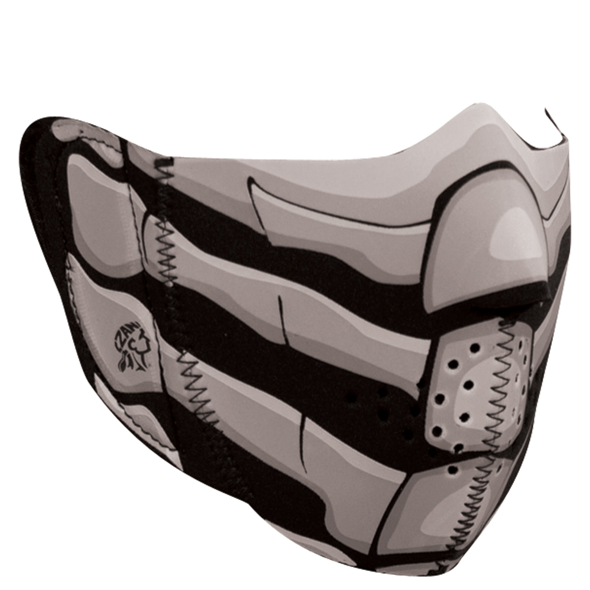 Zan Headgear Bone Breath Glow in the Dark Half Mask