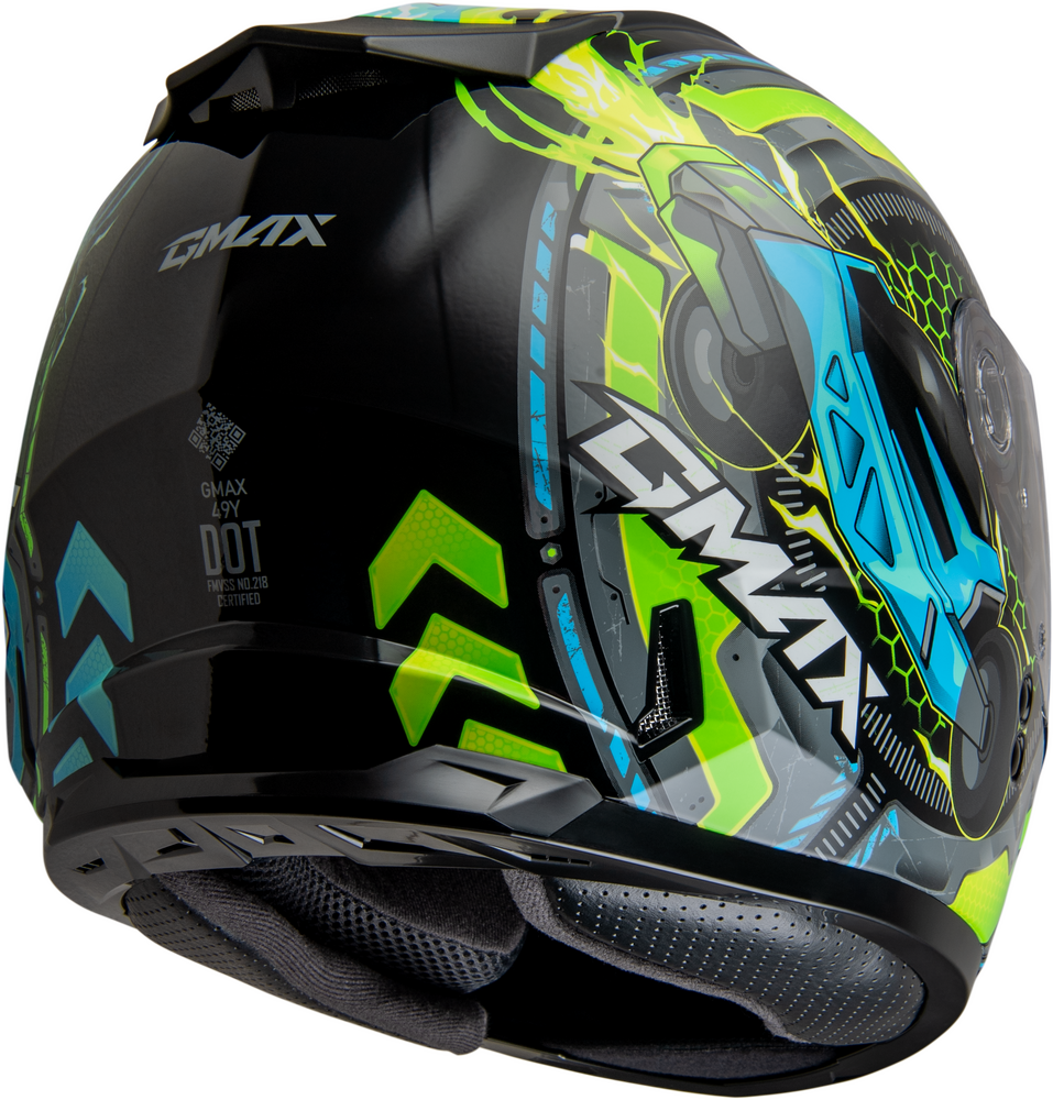 Gmax GM-49Y Youth Charge Full Face Motorcycle Helmet