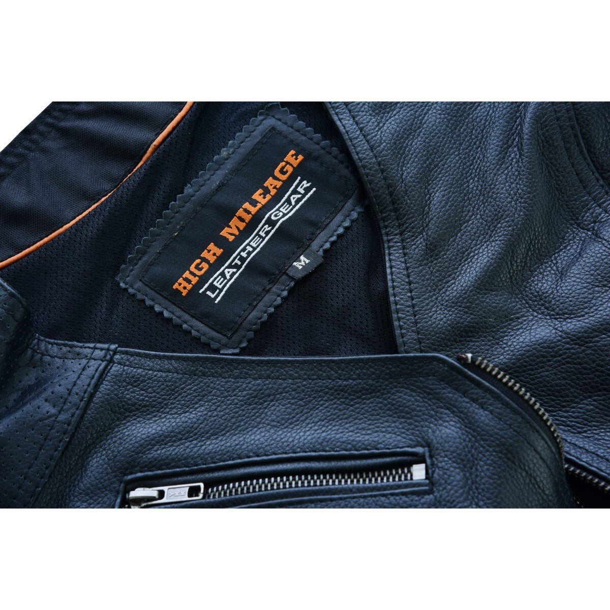 High-Mileage-Womens-Black-Premium-Cowhide-Biker-Motorcycle-Leather-Vest-Buckles-detail-pic