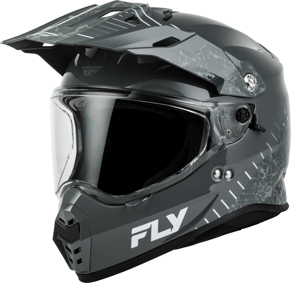 Fly Racing Trekker Granite Grey Motorcycle Helmet