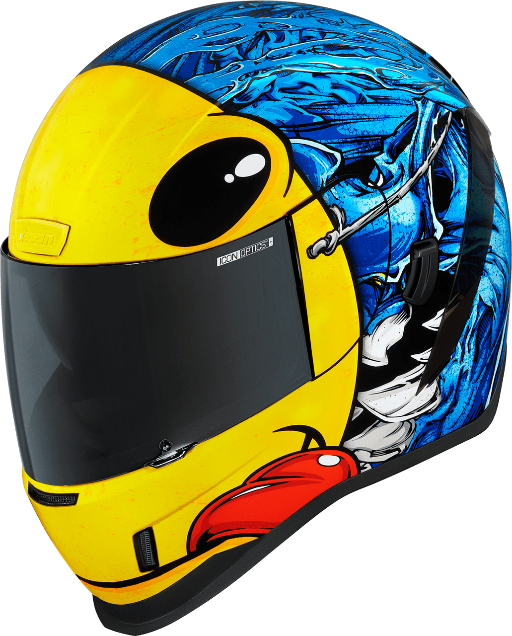 Icon Airform MIPS Brozak Motorcycle Helmet - Yellow Blue / 55-56cm Icon Airform MIPS Brozak Motorcycle Helmet - Yellow Blue / 55-56cm