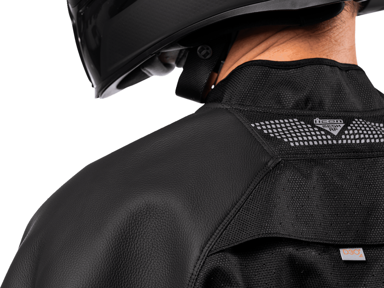 Icon-Mens-Mesh-AF-Leather-Motorcycle-Jacket-Black-detail