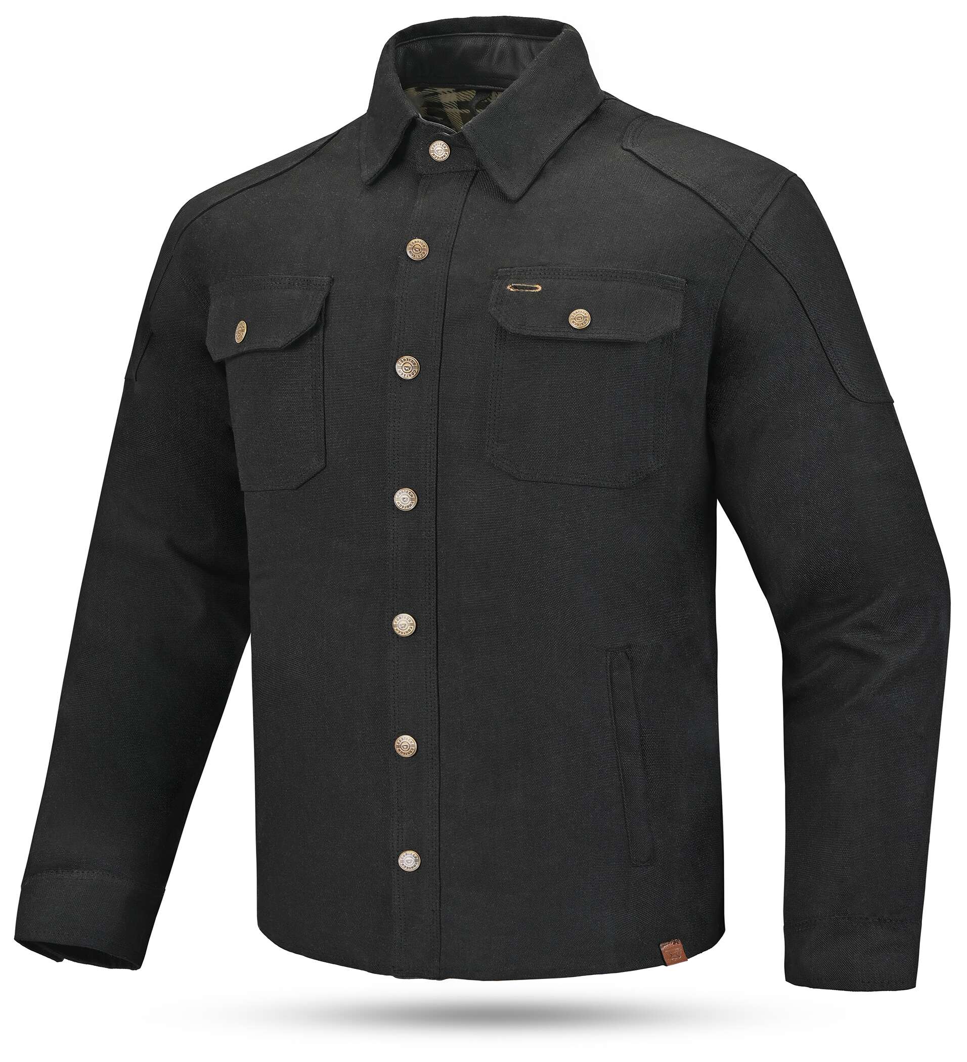 Cortech Men's Rambler Wax Cotton Motorcycle Riding Jacket