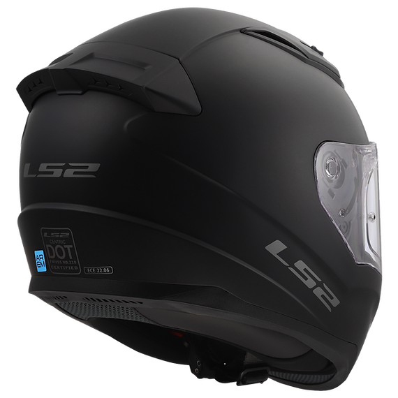 LS2 Centric Solid Full Face Motorcycle Helmet W/Dark Smoke Shield