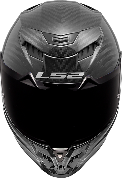 LS2 Dragon Carbon Solid Full Face Motorcycle Helmet W/ SunShield