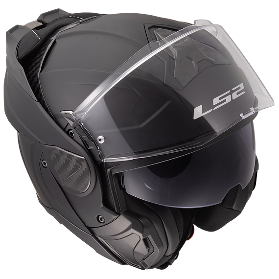 LS2 Advant II Solid Modular Motorcycle Helmet W/ SunShield