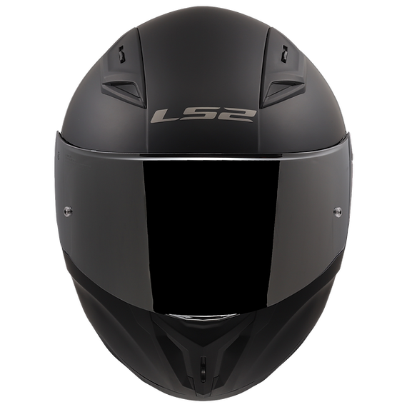 LS2 Centric Solid Full Face Motorcycle Helmet W/Silver Iridium Shield