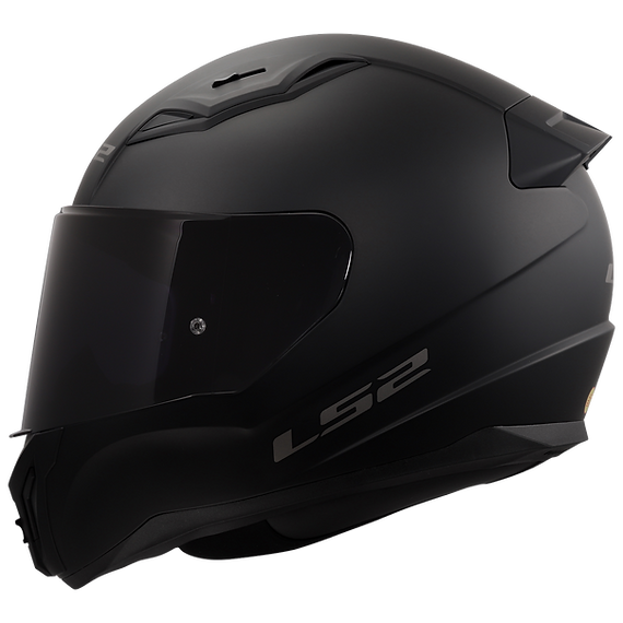 LS2 Centric Solid Full Face Motorcycle Helmet W/Dark Smoke Shield