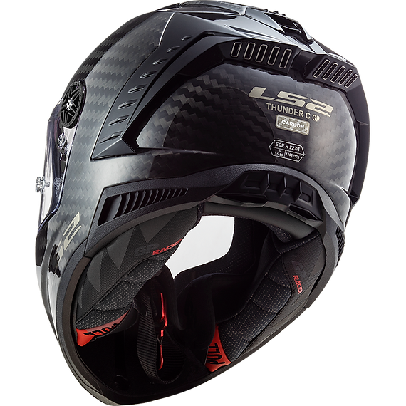 LS2 Thunder Carbon Solid Full Face Motorcycle Helmet