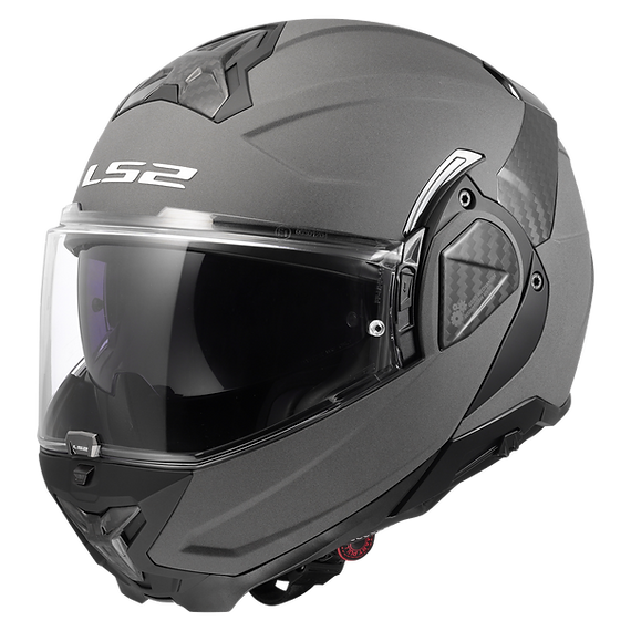 LS2 Advant II Solid Modular Motorcycle Helmet W/ SunShield