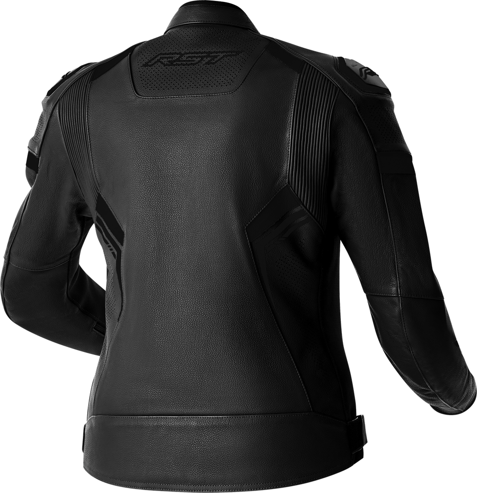 RST Moto Women's S1 D30 Leather Motorcycle Jacket Black - Back
