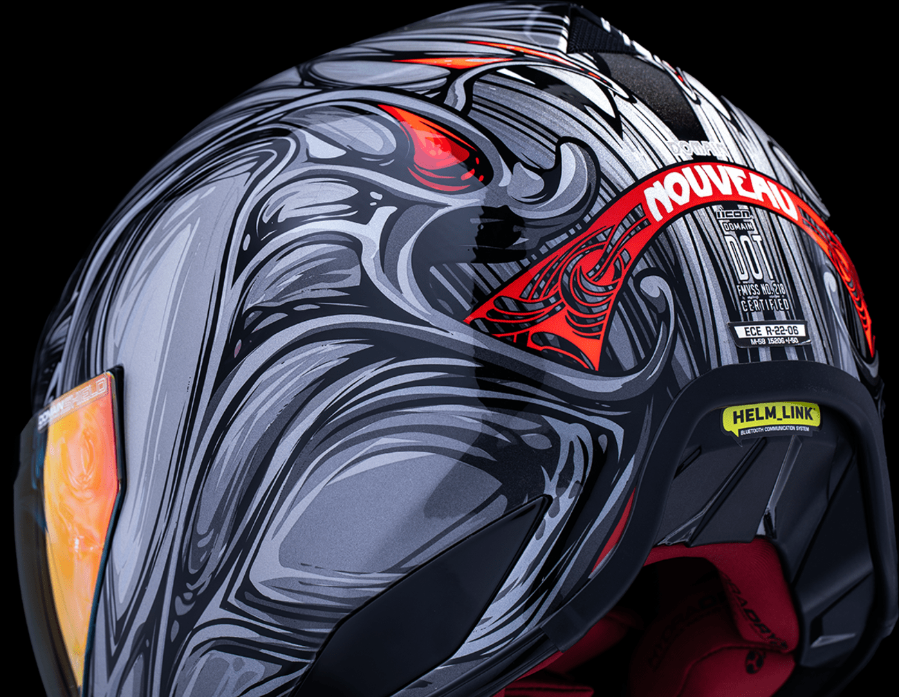 Icon Domain Nouveau Full Face Motorcycle Helmet