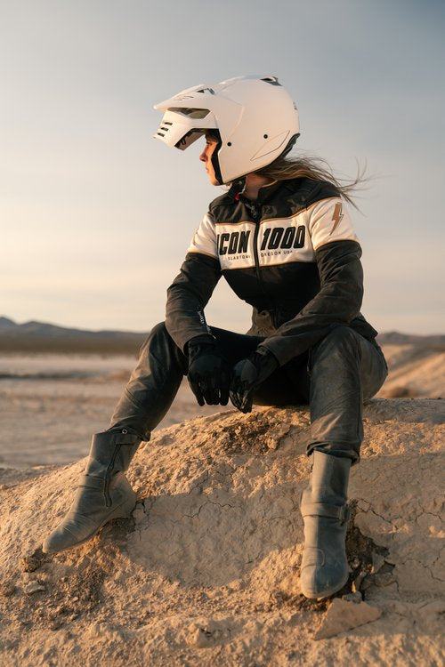 Icon Elsinore Monotype Modular Motorcycle Helmet