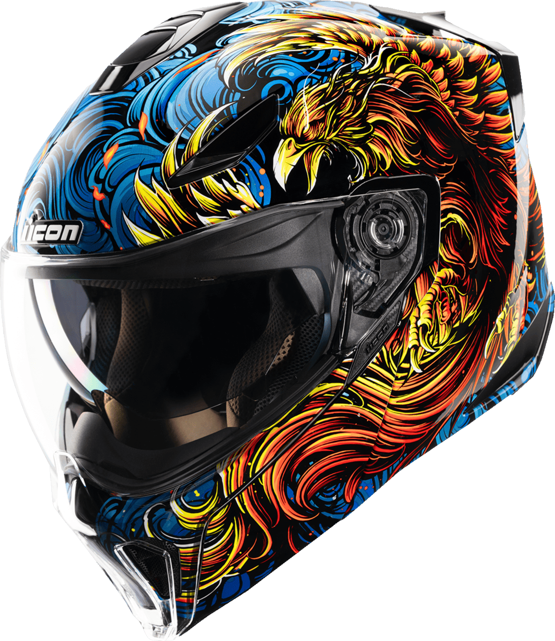 Icon Threshold Burn Birdie Burn Modular Motorcycle Helmet | Team