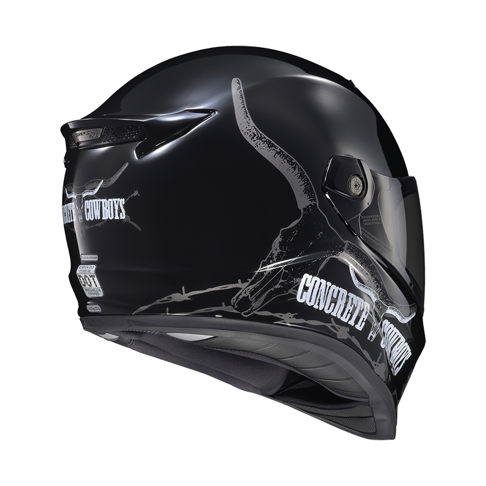 Scorpion EXO Covert FX Concrete Cowboys Full Face Motorcycle Helmet