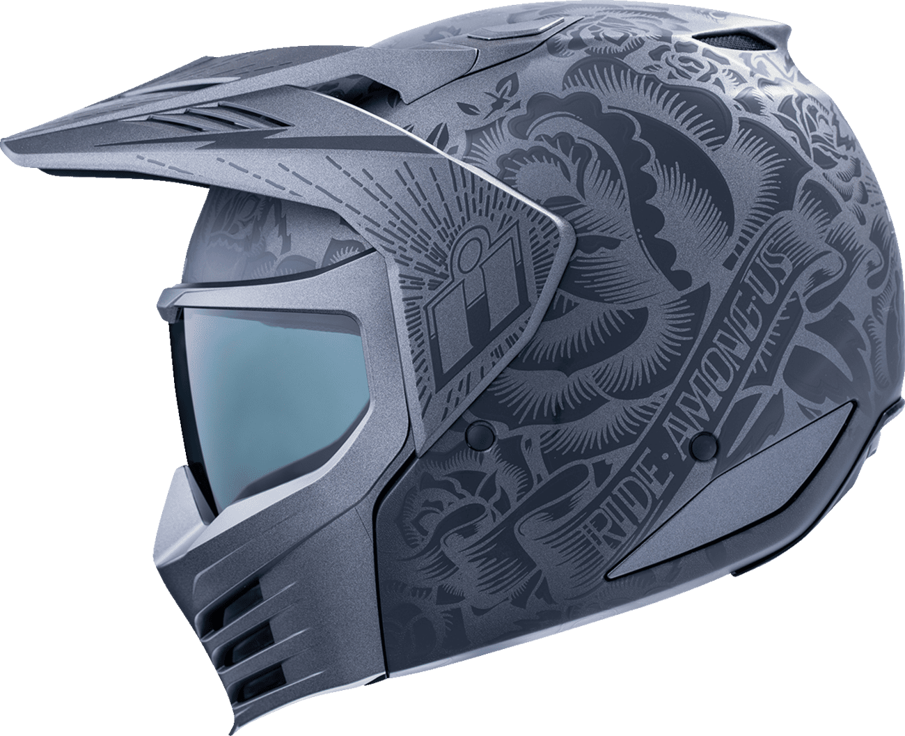 Icon Elsinore Darkgard Modular Motorcycle Helmet
