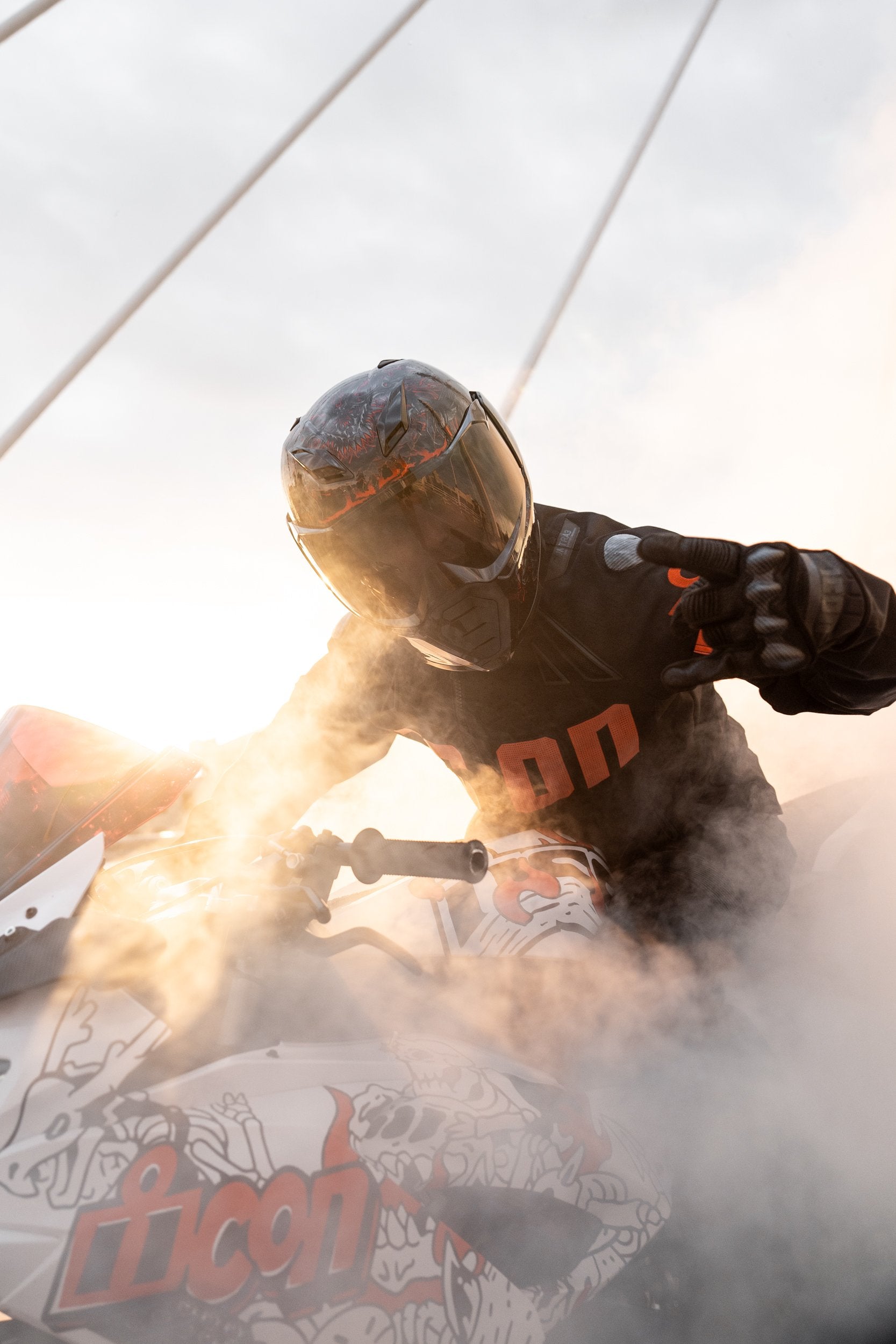 Icon Ultraflite Misanthrope Full Face Motorcycle Helmet