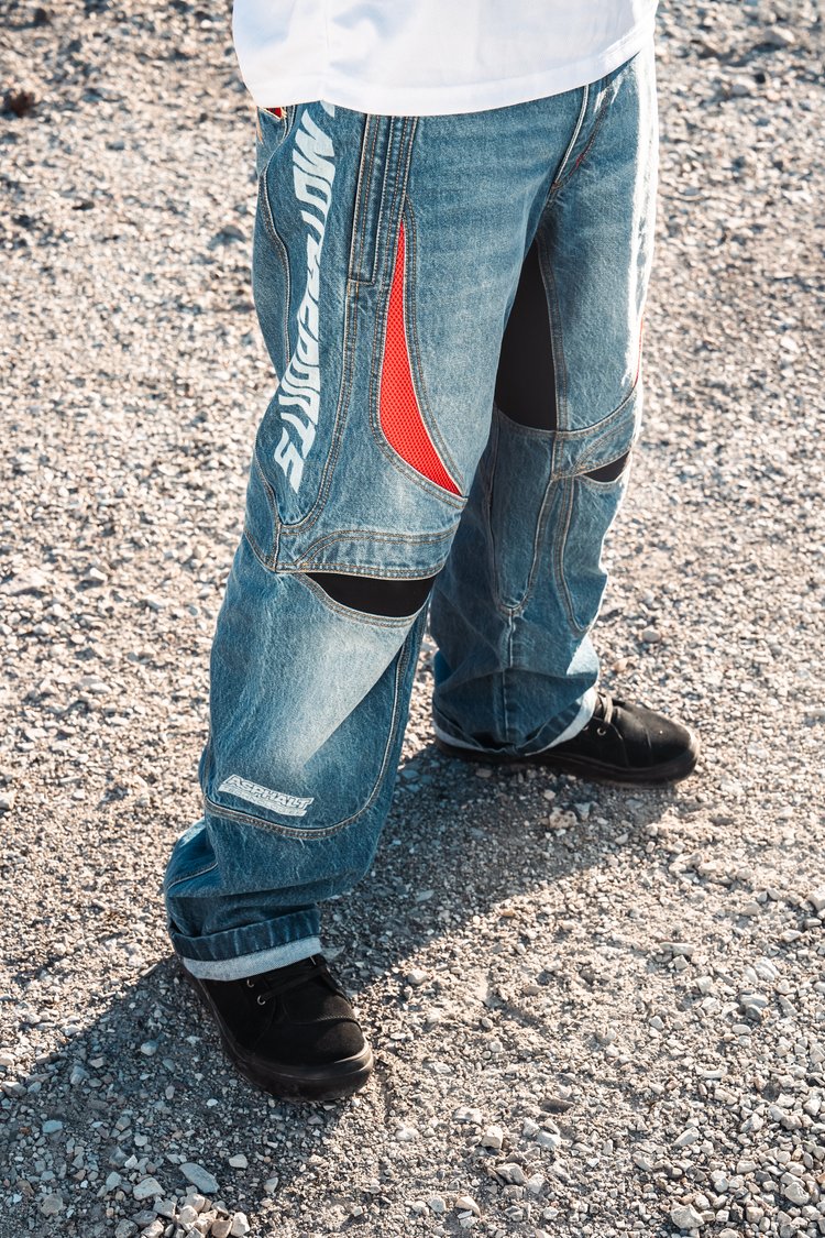 Icon Men's Hooligan Blue Denim Riding Jeans