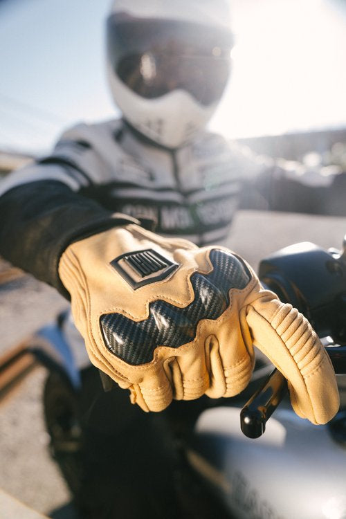 Icon Long Track CX Men's Motorcycle Gloves