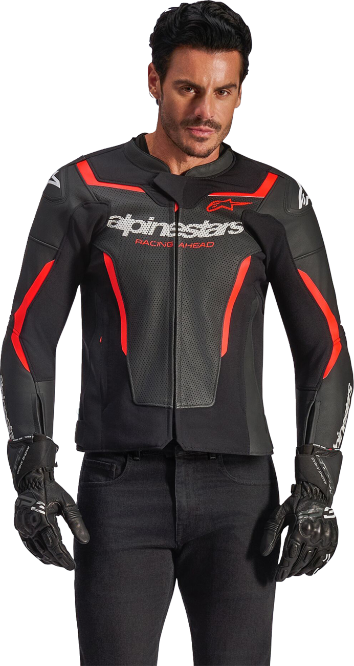 Alpinestars Men's GP Force v2 Leather Airflow Motorcycle Riding Jacket
