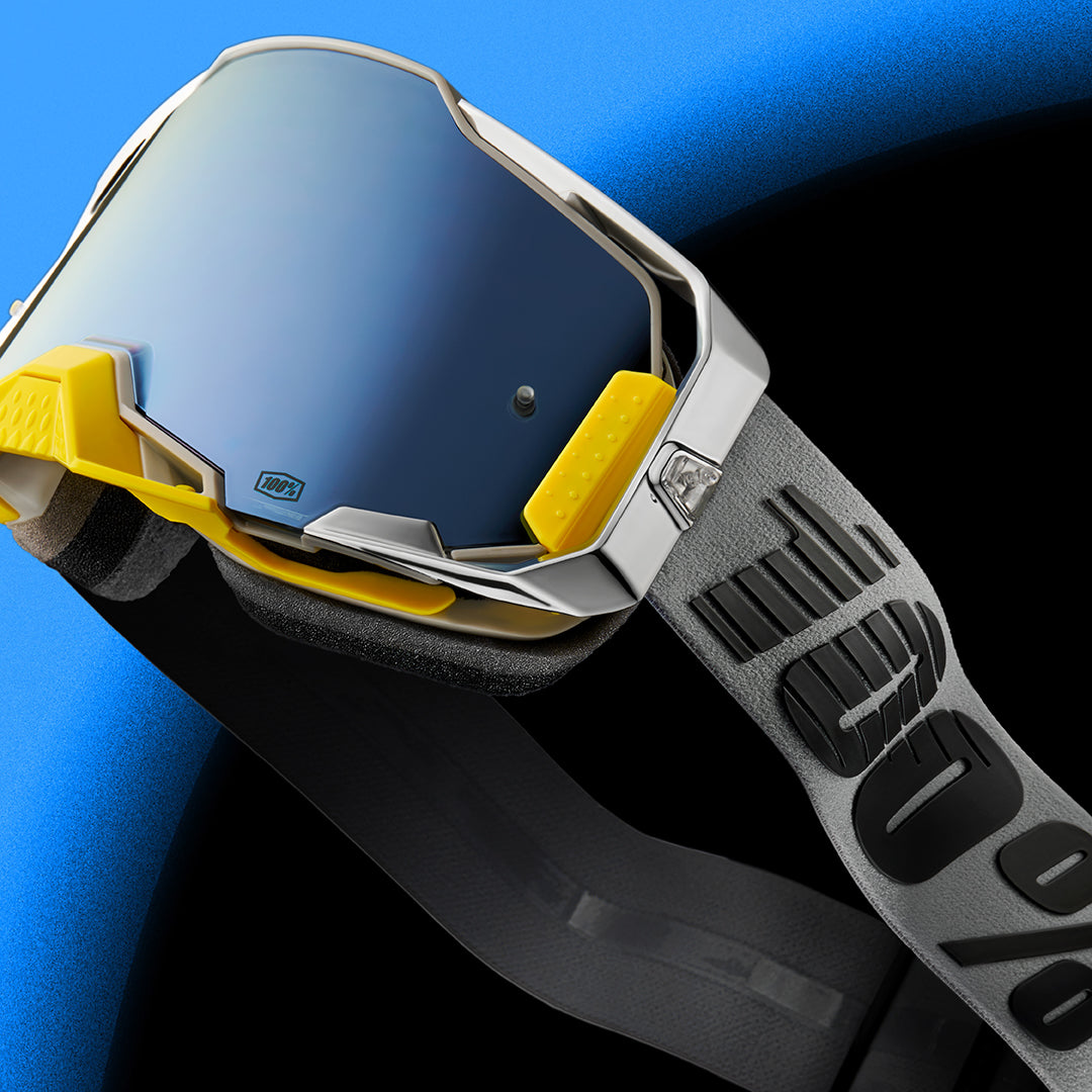 100% Armega Viggo Mirror Silver Flash & Clear Lens Goggle - Pic 2